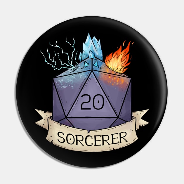 D20 - Sorcerer Pin by Sheppard56