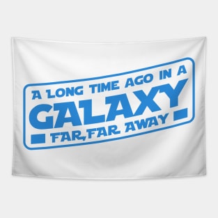 Galaxy far far away (blue) Tapestry