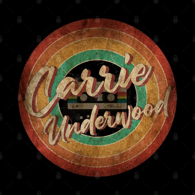 Carrie Underwood Vintage Circle Art by antongg