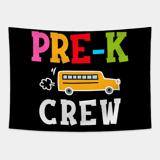 pre-k Crew shirt Back to School Teacher Gifts Tapestry by hardyhtud