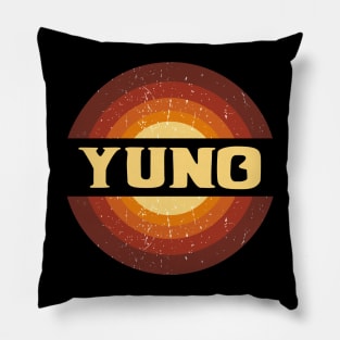 Vintage Proud Name Yuno Birthday Gifts Circle Pillow