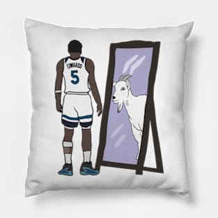 Anthony Edwards Mirror GOAT Pillow