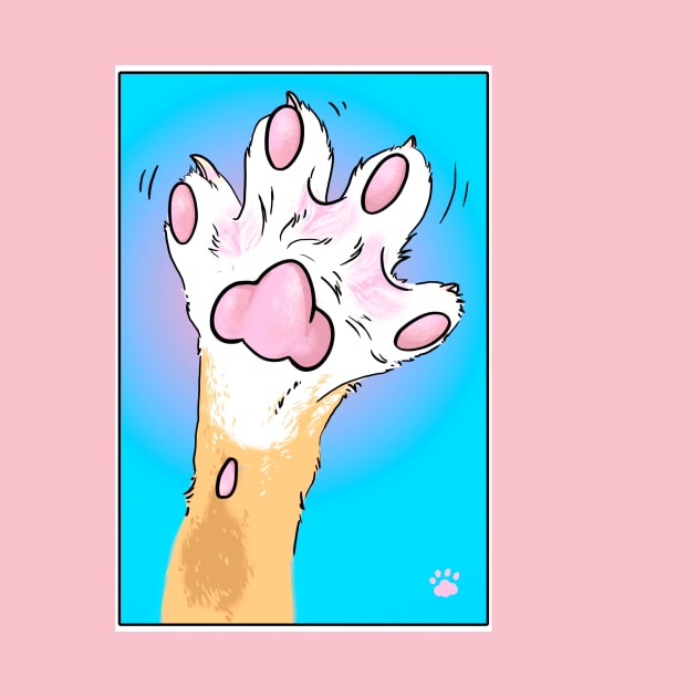 Paw Stretching by JenelleArt