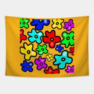 colourful amoeba Tapestry