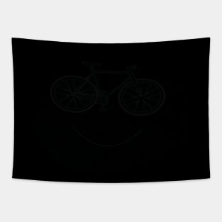 Bicycle smile face Tapestry