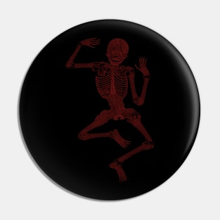 Dancing skeleton Pin