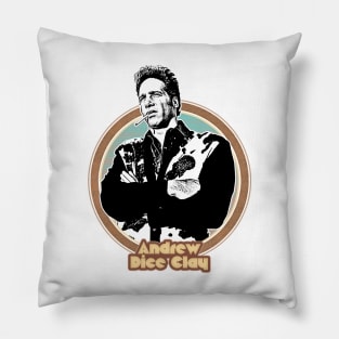 Andrew Dice Clay // Retro Style Fan Design Pillow