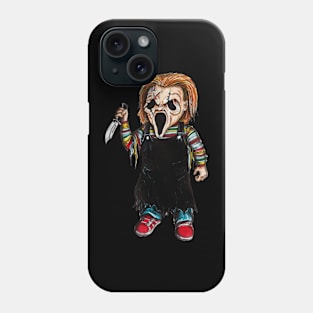 Screaming Chuck! Horror MashUp! Phone Case