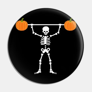 Skeleton Pumpkin Lifting Halloween Gift Pin