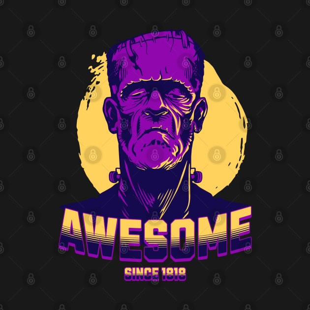 Funny Halloween Birthday Frankenstein by Emmi Fox Designs