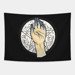 dark hand Tapestry