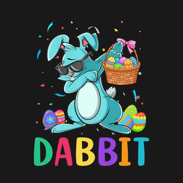 Dabbit Dabbing Easter Egg Basket Bunny by cruztdk5