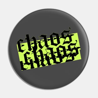 chaotic typo Pin