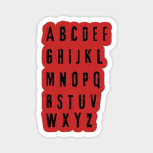 funny alphabet wall Magnet