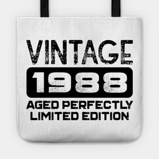 Birthday Gift Vintage 1988 Aged Perfectly Tote