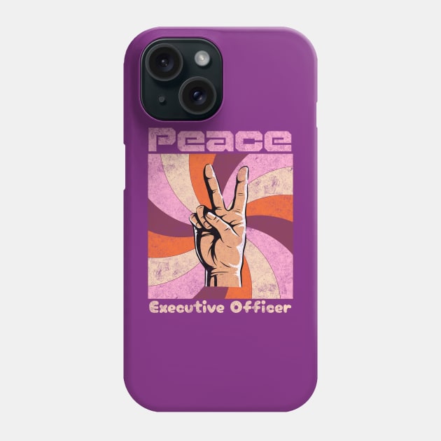 Peace In The 70s Style Phone Case by With Own Style