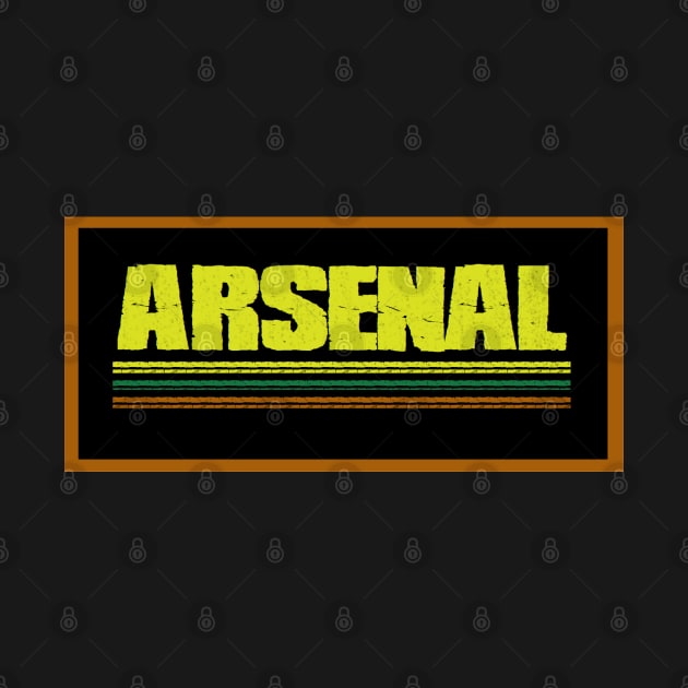 Retro Stripe Arsenal T-Shirt by ShopiLike