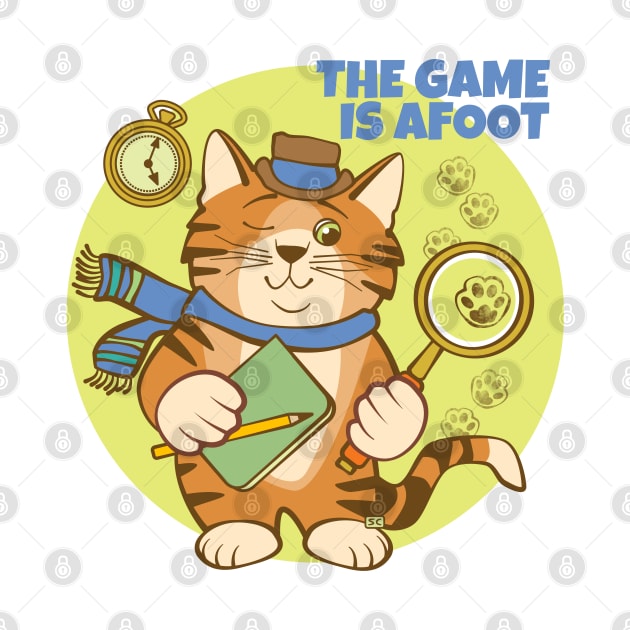 The Game is Afoot Detective Cat by Sue Cervenka