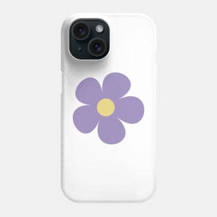 cute muted purple retro flower Phone Case