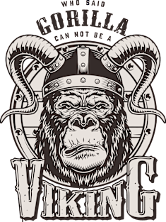 Gorilla Viking Magnet