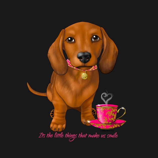 Dachshund Its the little things that make us smile by FLCupcake