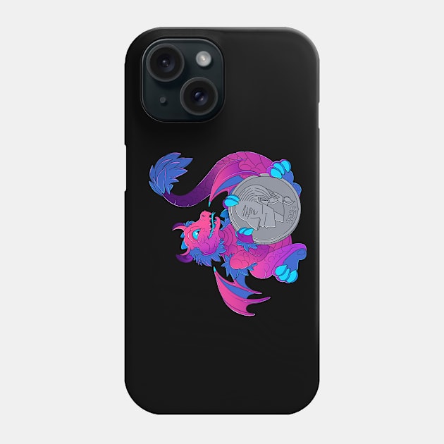 Bi Pride Pocket Dragon Phone Case by TheMightyQ