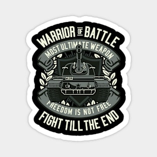 Warrior Of Battle, Vintage Retro Classic Magnet