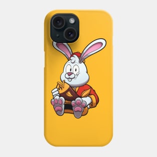 Cute Rabbit Holding Golden Fish Phone Case