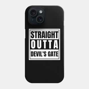 Straight Outta Devil's Gate Supernatural Door to Hell Azazel the Colt Opening the Gates of Hell 66 LilithSeals Free Lucifer Phone Case