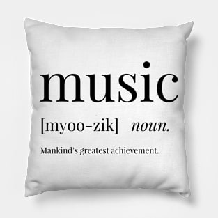 Music Definition Pillow