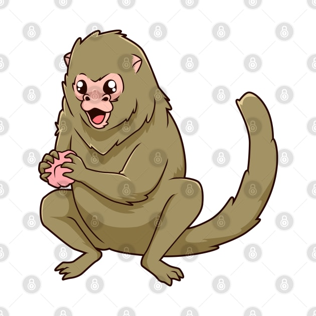 Kawaii Pygmy marmoset by Modern Medieval Design