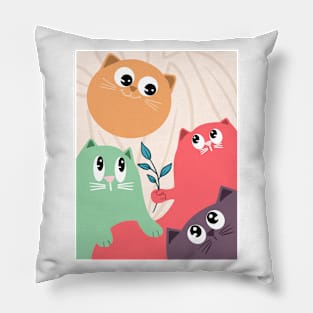 Abstract Cats Pillow