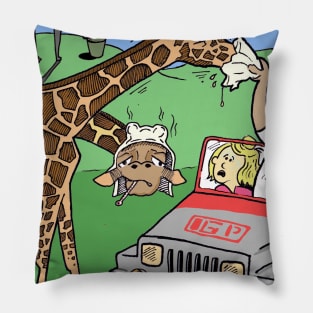 Giraffe-Sick Park Pillow