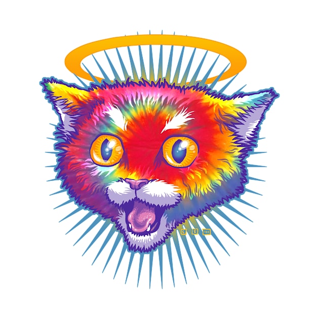 Hippie Cat Angel by cs3ink