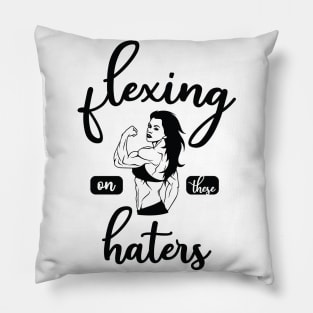 Women fitness gym Pillow