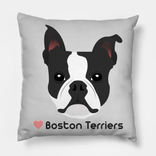 LOVE BOSTON TERRIERS Pillow