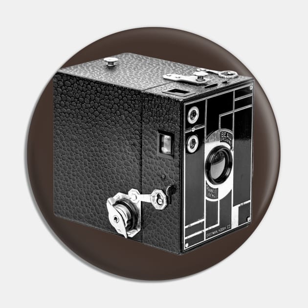 Vintage 1930s Box Beau Camera Pin by DecPhoto