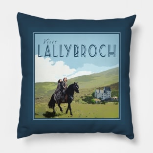 Visit Lallybroch Vintage Travel Poster Pillow