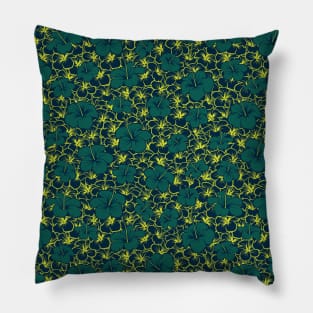 Radioactive Hibiscus Pillow