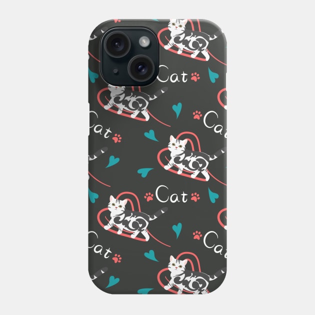 Cute American Shorthair Cat Phone Case by LulululuPainting