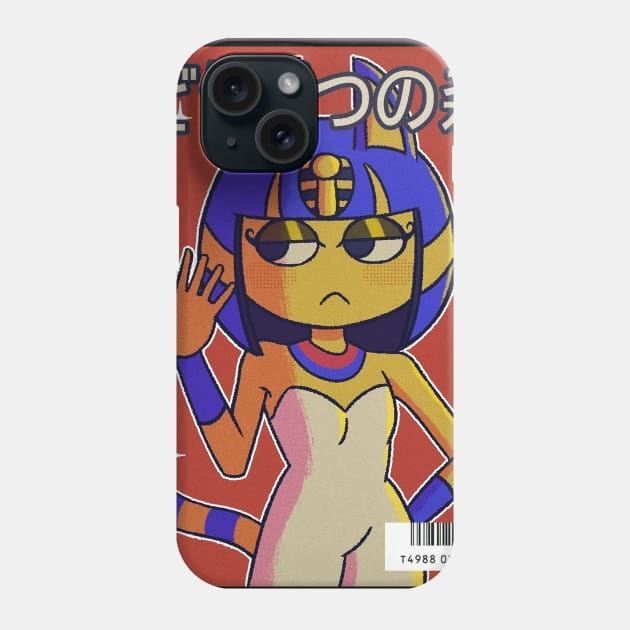 Vaporwave anime aesthetic girl video game Phone Case by KinseiNoHime
