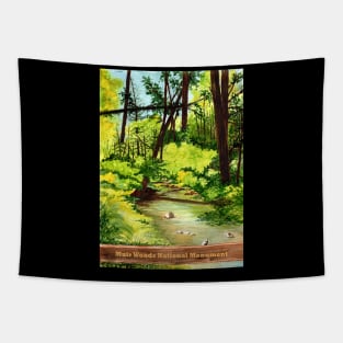 Muir Woods Watercolor Tapestry