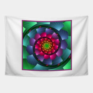 Rainbow Colours Vortex Tapestry