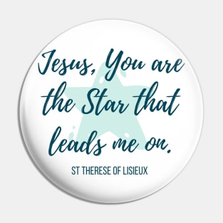 Jesus, my Star (blue) Pin