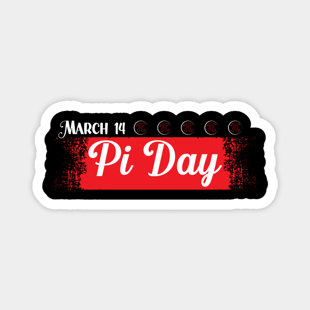 March 14 Funny Math Teacher Happy Pi Day Magnet by jodotodesign