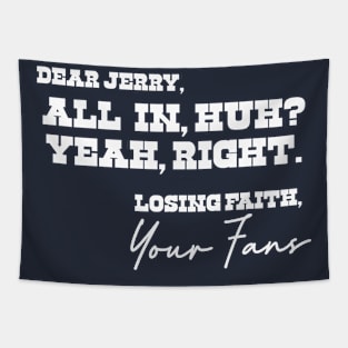 Open Letter to Jerry Jones Tapestry