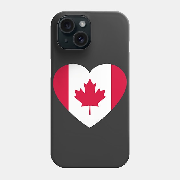 I Heart Canada // Canadian Flag Heart Shape // I Love Canada Phone Case by SLAG_Creative