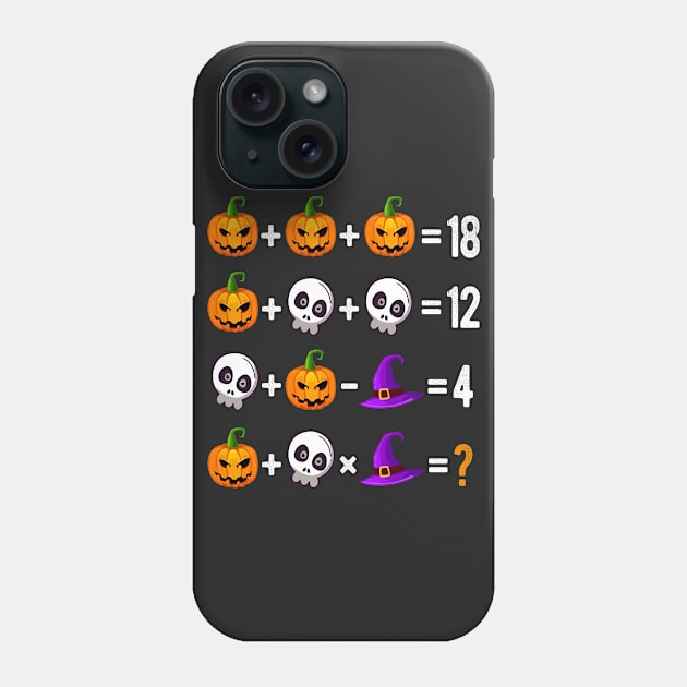 Halloween Order of Operations Quiz Math Teacher Gift Phone Case by AraichTees