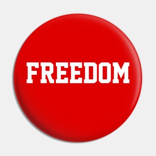 freedom typography Pin