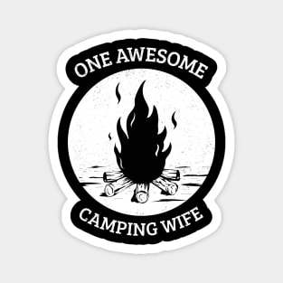 One Awesome Camping Wife Magnet